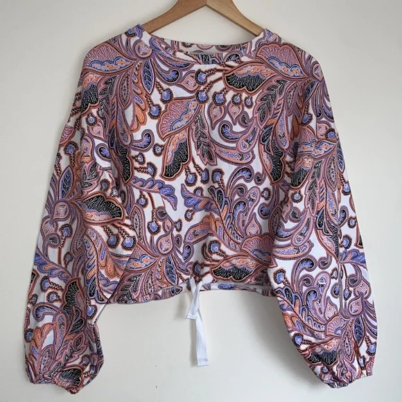 CARTEL & WILLOW | Willa Sweat in paisley boho print - Picture 2 of 12